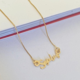 Colar Gargantilha Palavra 