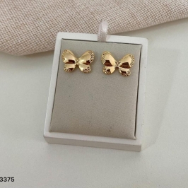 Brinco Borboleta Delicado Banhado a Ouro 18k