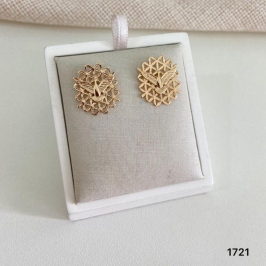 Brinco Espírito Santo Banhado a Ouro 18k Feminino Religioso Folheado