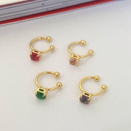 Piercing Fake com Pedra  Sem Furo