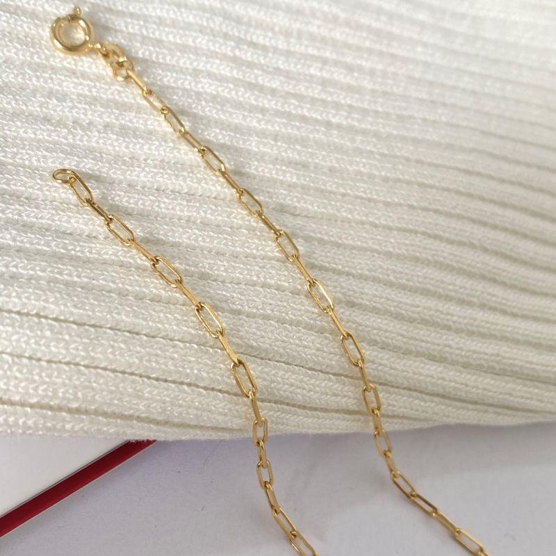 Corrente Cadeado Banhada a Ouro 18k – Tamanhos 60 e 70cm