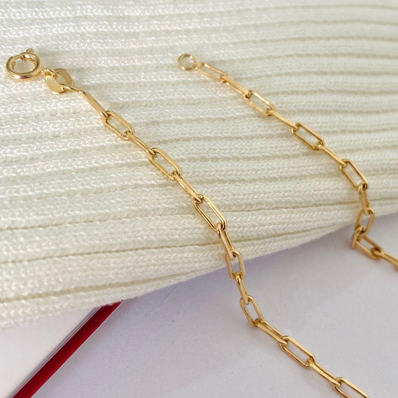 Corrente Cadeado Banhada a Ouro 18k – 60 e 70cm