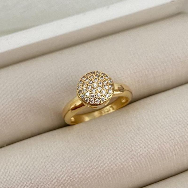 Anel Chuveiro Caixa Alta – Banho de Ouro 18k